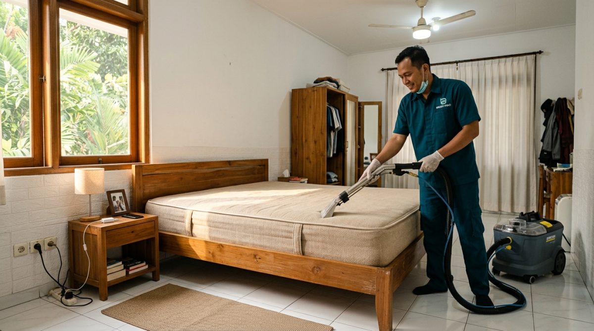 Cuci Kasur Springbed (Deep Clean & Hydro Vacuum) di Kota Palembang